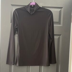 Black Long Sleeve Turtleneck Top